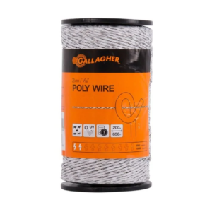Gallagher 2Mm White Poly Wire White 200M