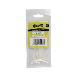 Nexus Cable Ties T18R 2.5Mmx100Mm White 100 Pack