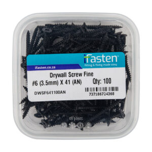 Ifasten Drywall Screw Fine No6 3.5Mmx41Mm 100 Pt