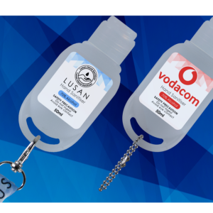 50ml Sanitiser Keying – Min 250 units