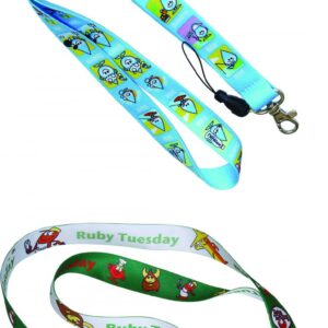 20mm dye sub full + croc Lanyard – Min Order 100 units