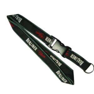 Double Layer Woven +snap Lanyard – Min Order 100 units