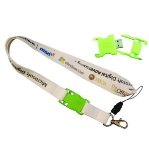 25mm Petersham with USB Lanyard – Min Order 100 units