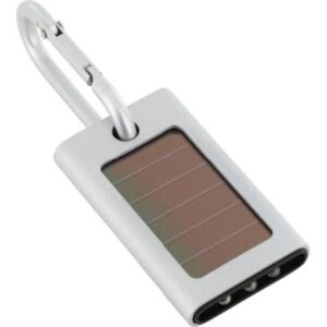 Brushed aluminium Jet Solar Key Light – Pocket light , 3 super b