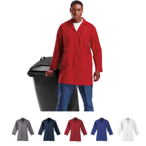 Barron Poly Cotton Dust Coat 190g Poly Cotton Twill Fabric With 3 Pockets