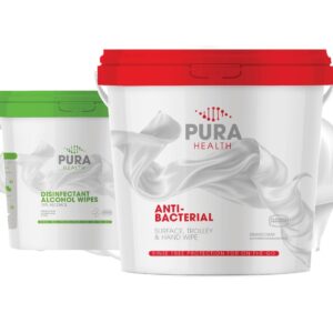 Bucket of 70% Alcohol Cleaning Wipes – 1000 wipes per bucket. Min 4 Buckets. SABS Approved