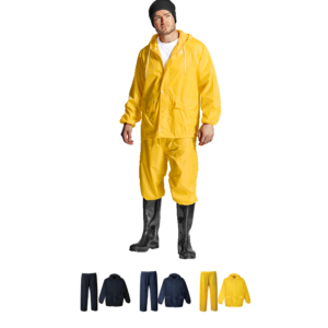 Contract Rain Suit – 100% Waterproof Polyester PVC Coated with Two Front Pockets