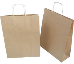 Recycled Paper Bag – – Size: 265mm x 370mm x 130mm (medium) – M
