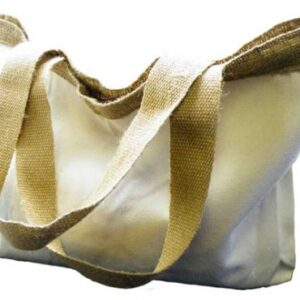 Natural Cotton & Hessian Delux Shoulder Bag – Size: 330mm x 370m
