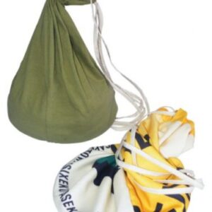 Natural Cotton & Banner Drawstring Gym Bag – Size: 270mm x 450mm