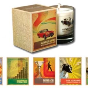 Wood Fibre &#39Recycled Container&#39 Candle (Soy) – Min Order: