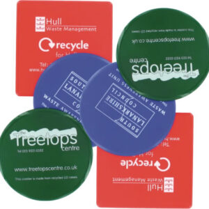 Recycled Retail Packaging Round Coasters – Printed 1 Colour – Mi