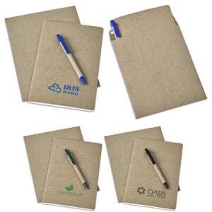 Eco Friendly Promo Wrinting Set – A5 Notebook & Pen