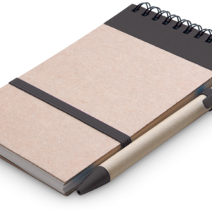 Eco Notepad & Pen – Black