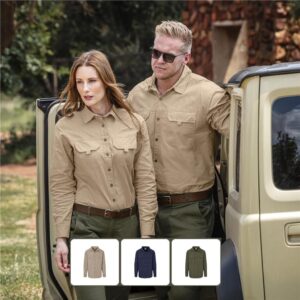 Ladies Mawenzi Long Sleeve Bush Outdoor Shirt – Quick-Dry, Vented Back & Flap Pockets