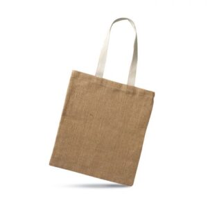 Jute shopping Vertical bag -Available in: Beige