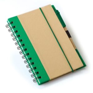 A5 Eco Recycled Notebook-Green