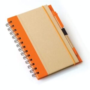 A5 Eco Recycled Notebook-Orange