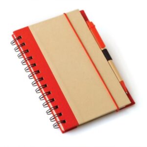 A5 Eco Recycled Notebook-Red