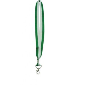 20mm Striped lanyard with snap