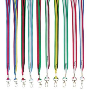 Country flag lanyards (20mm polyester)