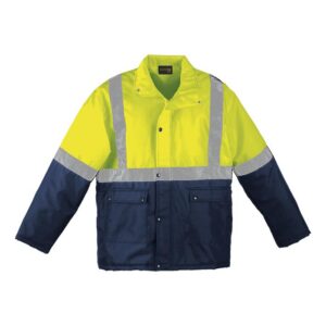 Venture Padded Jacket – Available in: Safety Orange/Navy or Safety Yellow/Navy