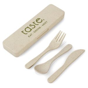 Okiyo Eco Friendly Heiki Wheat Straw Cutlery Set