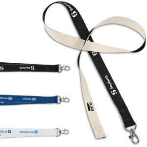 Jellybean lanyard with swivel clip – Available in many colors