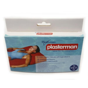 Plasterman Clear Waterproof Plaster Strips – 100/Box