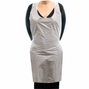 Disposable Aprons – White/Clear  (100’s)