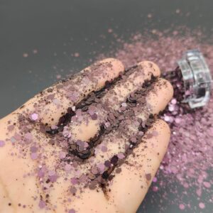 Glitter jar | Plum Rose