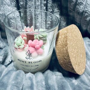 Mini Bloom Soy Candle | Lime & Coconut