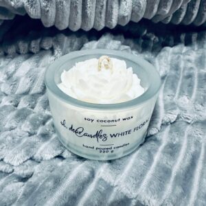 Flower Soy Candle | White Floral