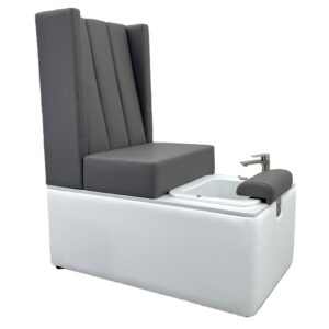 Duchess Pedi Station | Grey & White
