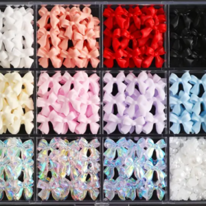 3D Bow Nail art Set | 12 Grit