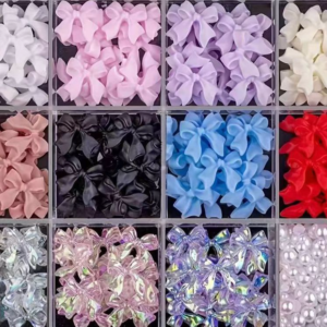 3D Bow Nail art Set | 12 Grit
