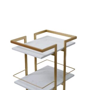 Supreme Luxury Trolley | White & Gold