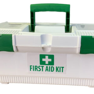 Large Comprehensive First Aid Kit in White Plastic Case