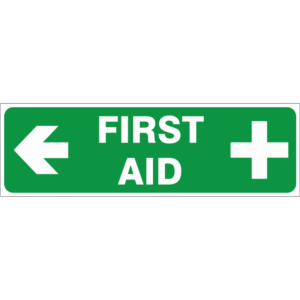First Aid – ( Left ) safety sign