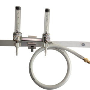 Double Oxygen Flowmeter Rail Mounted