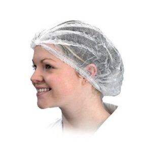 Mop caps Single Stitch  (100’s) white