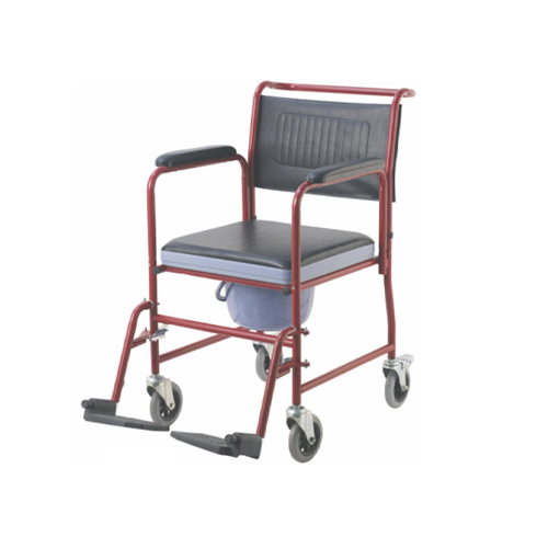 Commode Chair on wheels with flip back1