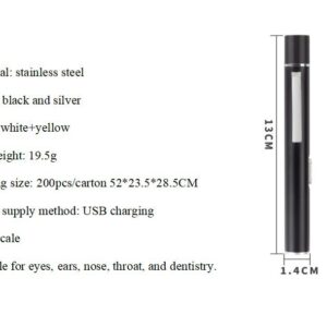 Rechargeable pupil torch