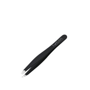 Lycon Precision Tweezers Black 33mm Slanted Tip