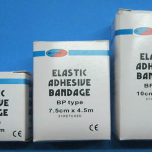 Plaster Adhesive Elastic – 25mmx4.5m HC White EAB Sports Bandage