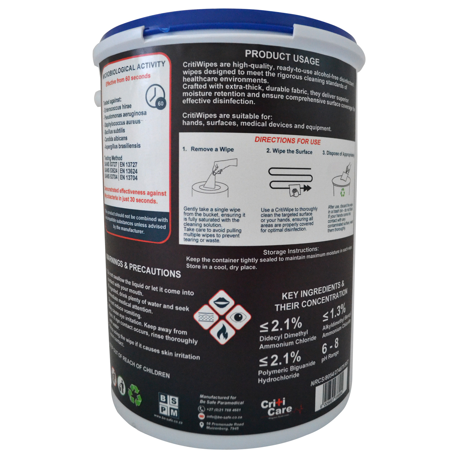 CritiWipes Infection Control Wipes - Image 3