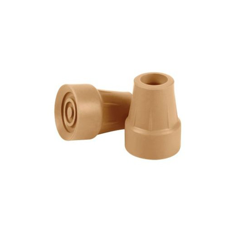 Crutch Underarm -WOODEN Rubber Tip CREAM